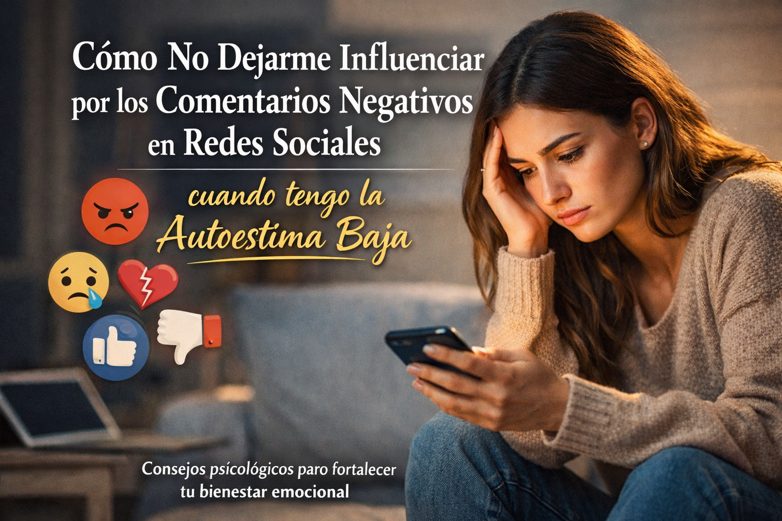 Cómo no dejarme influenciar por los comentarios negativos en redes sociales cuando tengo la autoestima baja